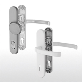 Lever handles for house front doors